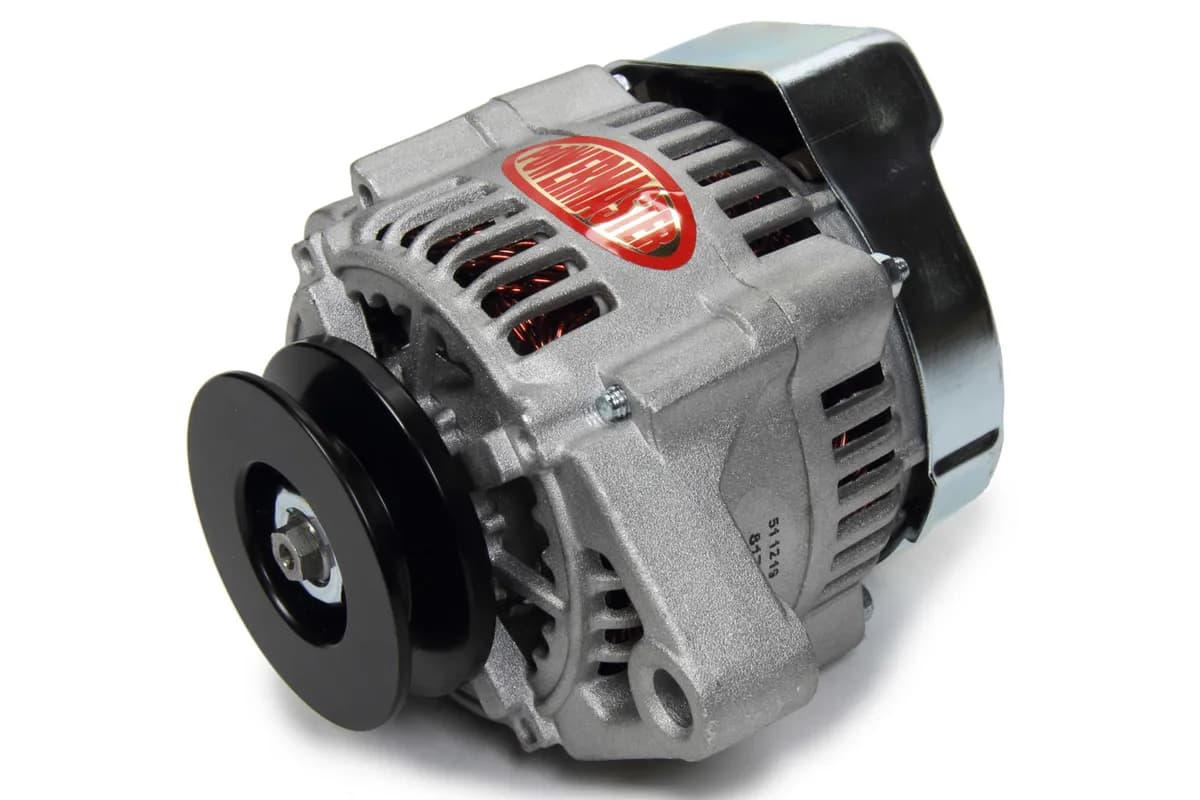 XS Volt™ Racing Alternator; Denso; 100 mm; 75 Amp; 5.2 in. Mount; Natural Finish;
