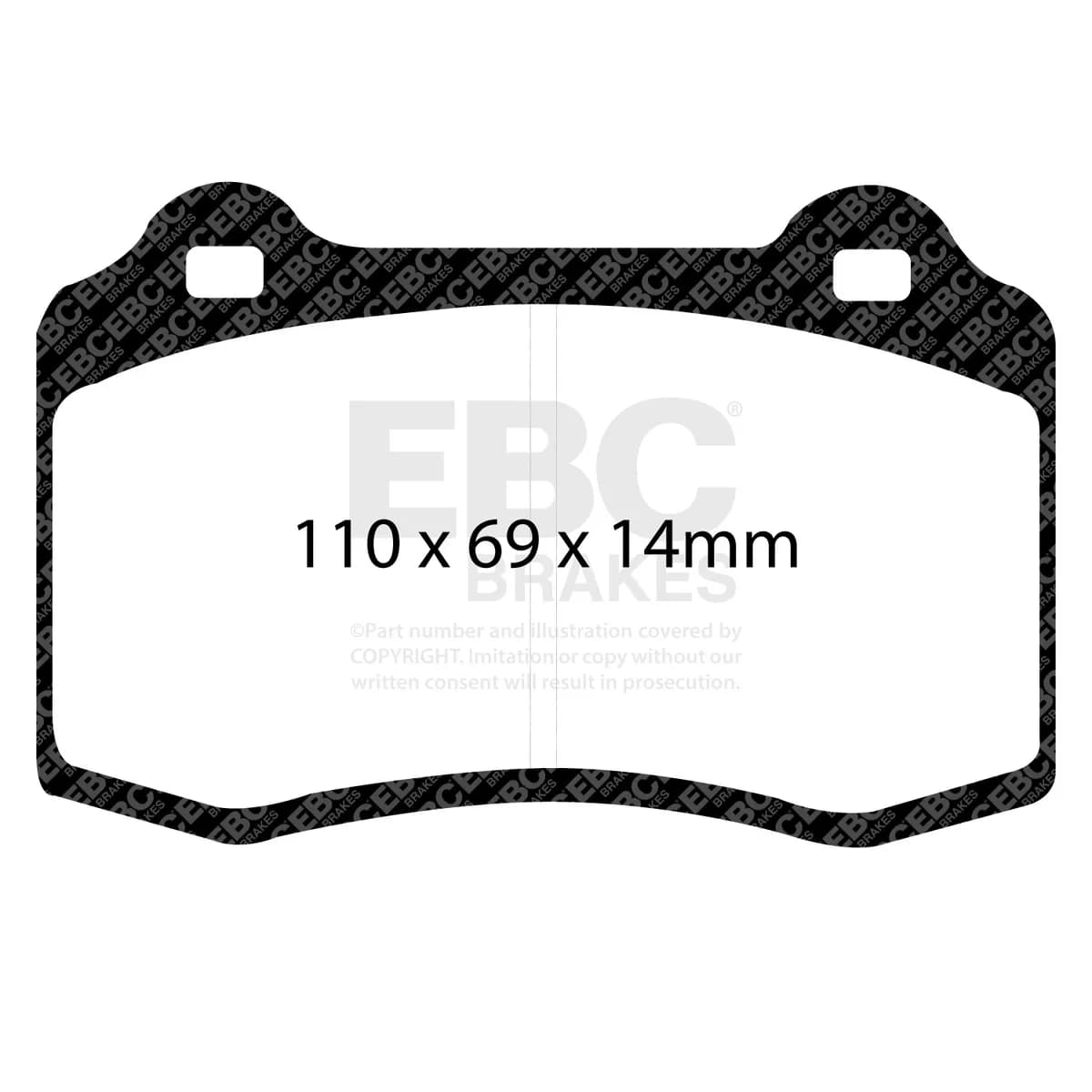 EBC Brake Pad Disc Rotor Full Kit; Front And Rear Axles; 2-Piece Fully-Floating Brake Discs;