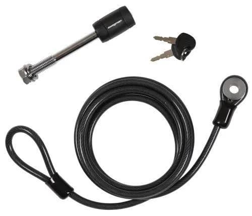Bike Rack Accessory 1/2in Cable & Hitch Lock Kit For 2in Receivers