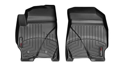 2009 - 2011 Ford Escape Black Front FloorLiner Fits vehicles with two retention knobs not hooks on the driver floor / 2009 + Mercury Mariner Black Front FloorLiner Fits vehicles with two retention knobs not hooks on the driver floor / 2009 + Mazda Tr