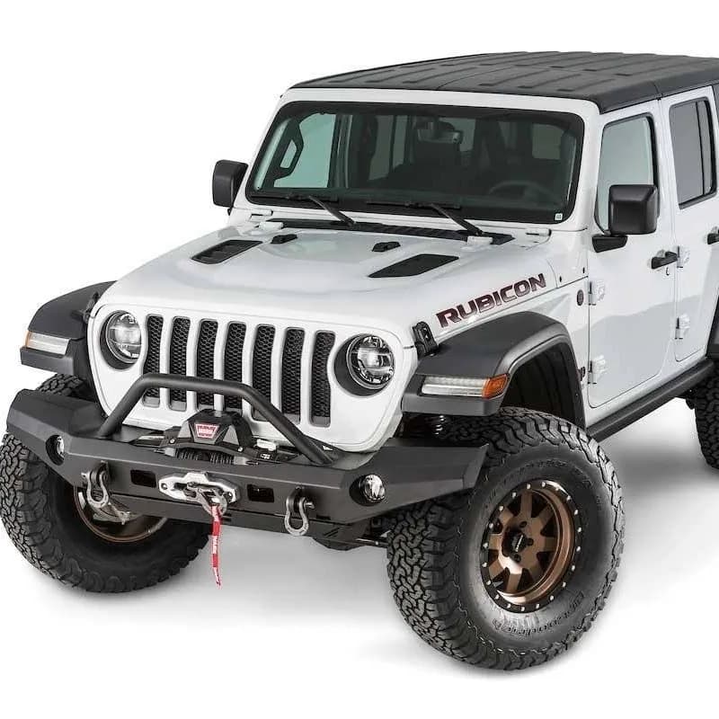 WARN - WARN Elite Front Bumper for JL and JT; Full width without grille guard tube