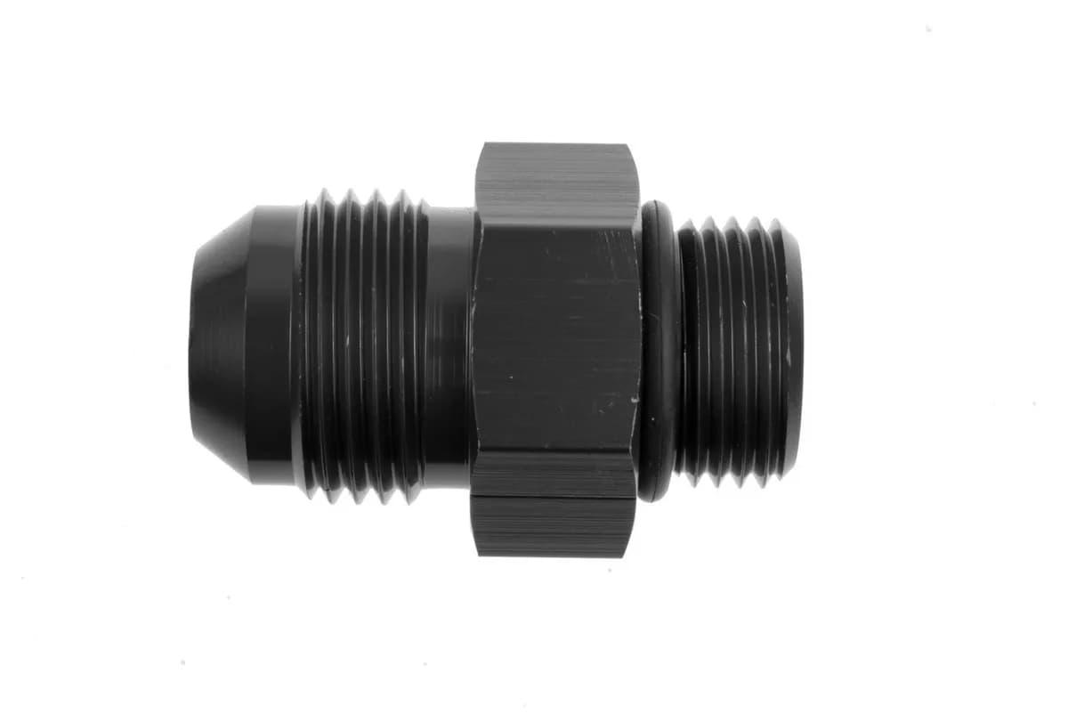 06 Male to 08 Oring Port Adapter (High Flow Radius Orb) Black