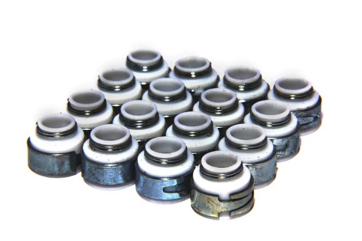 COMP Cams 505-16 Set of 16 PTFE Valve Seals for .530 Guide Size, 3/8 Valve Stem