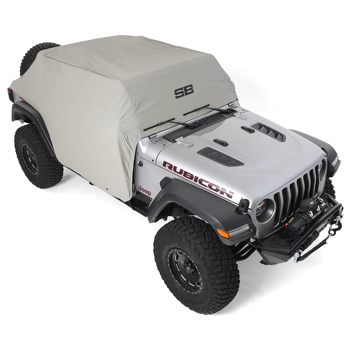 Smi Cab Cover W/Flap Gray JL 4DR