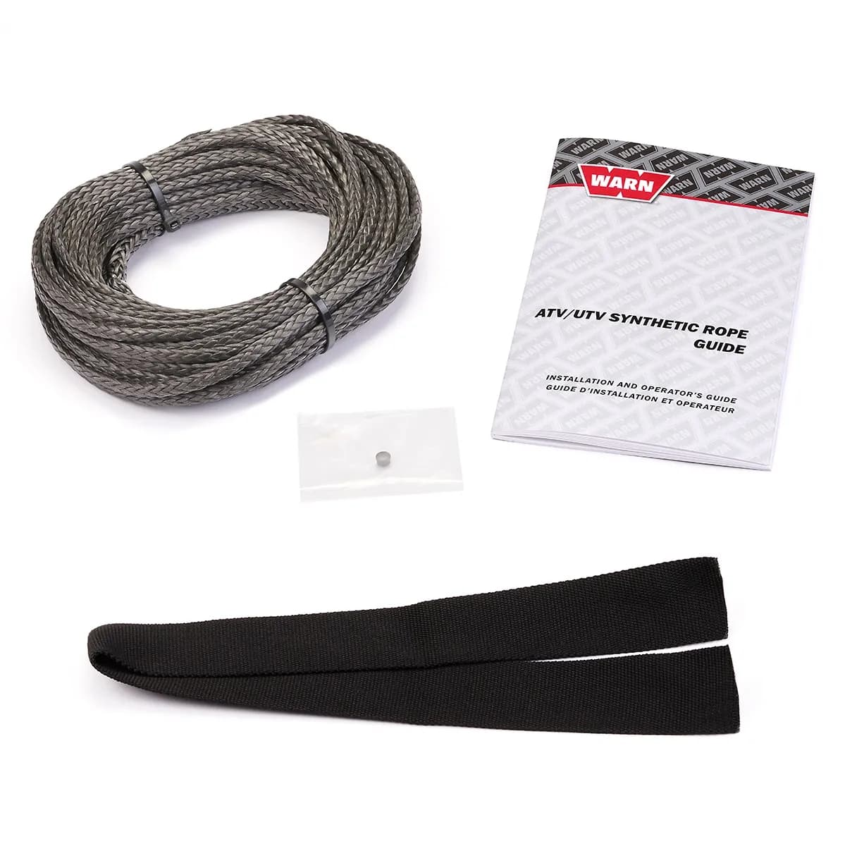 Warn - This is a Synthetic Rope Service Kit For Warn Vrx 2500/ Vrx 3500/ Axon 3500 Winches. Includes 50-Ft. of 3/16-In. (15.2m of 4.8mm) of Lightweight, Easy