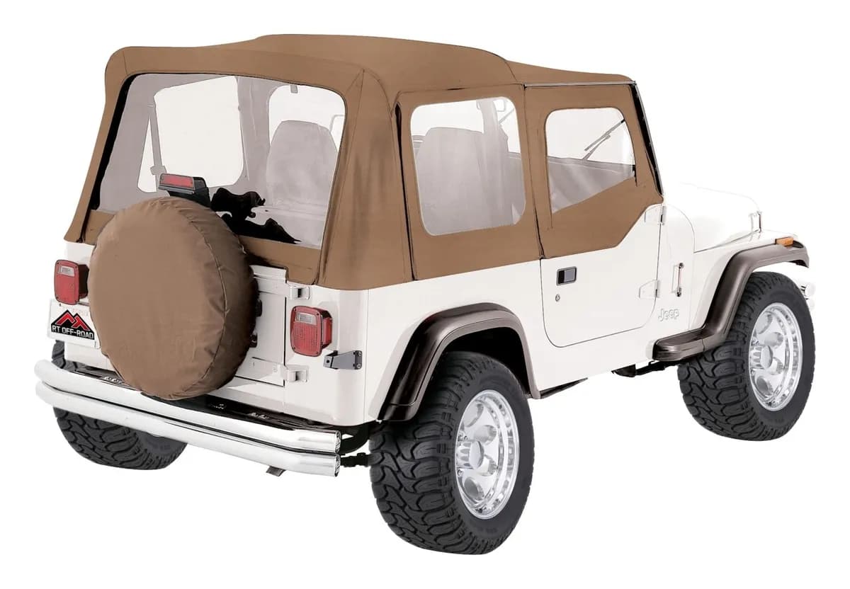1987-1995 Wrangler YJ w/ Half Steel Doors; Spice Denim; Includes frames soft upper doors & hardware