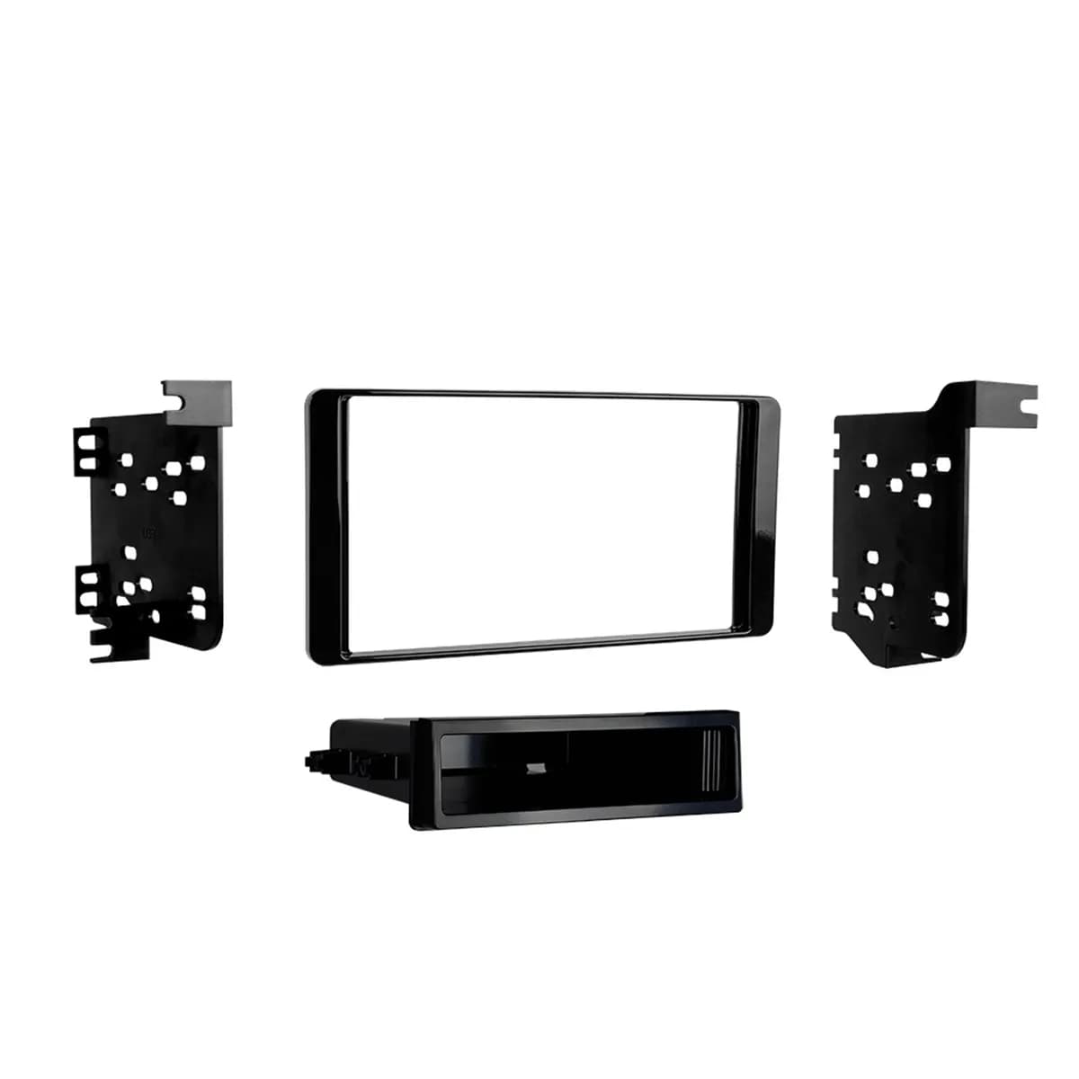 Custom Fit Mounting Kit; ISO DIN Radio Provision w/Pocket; Incl.: Radio Housing Trim Panel/Brackets/Pocket/Screws;
