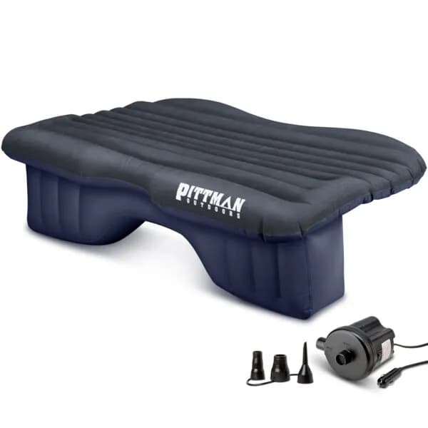 AirBedz PPI-BLK_PV_CARMAT Pittman Outdoors Rear Seat Air Mattress for Jeeps, Cars, Suv's & Mid size Trucks