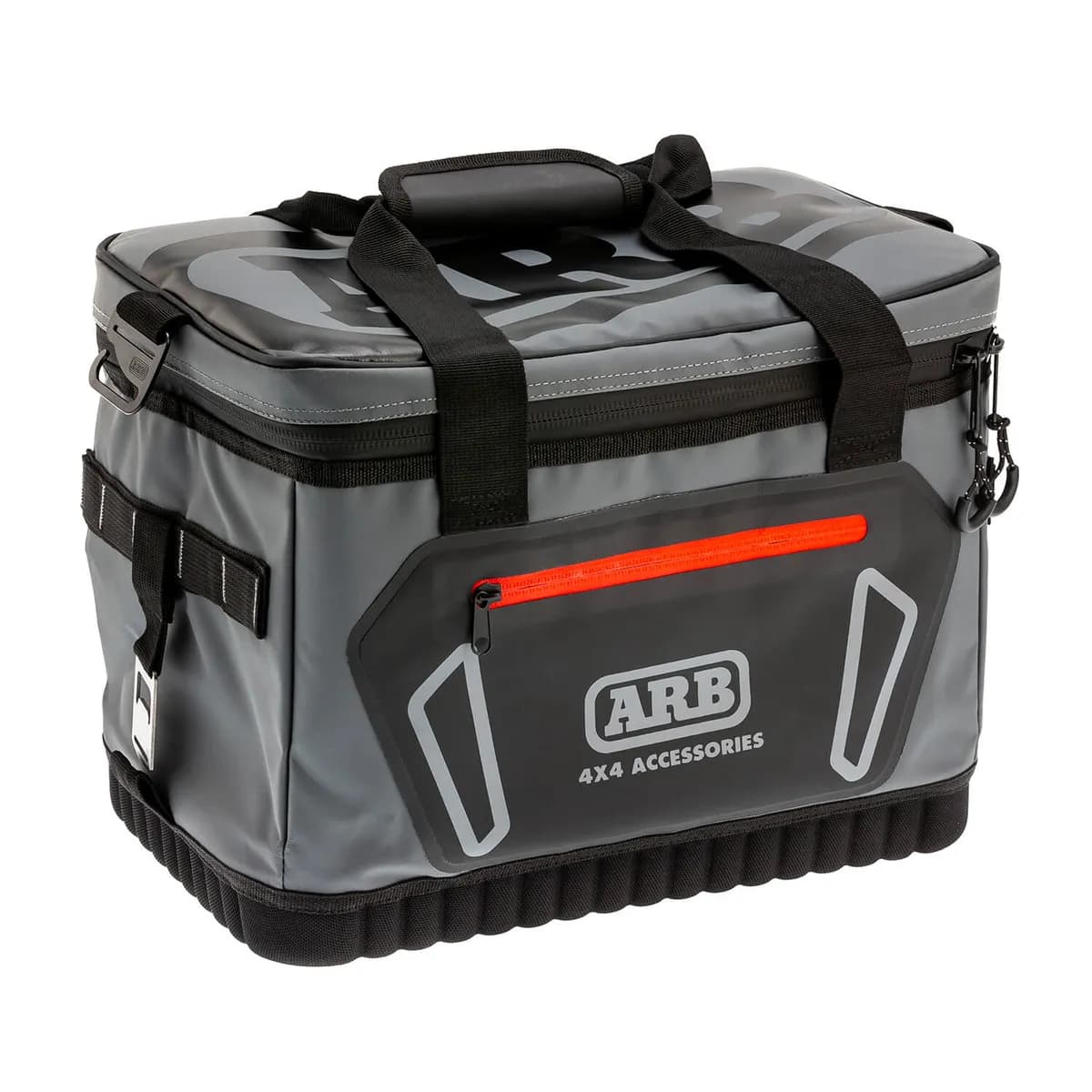 ARB Cooler Bag;charcoal W/Red Highlights;15inl x 11inw x 9inh;holds 22 Cans