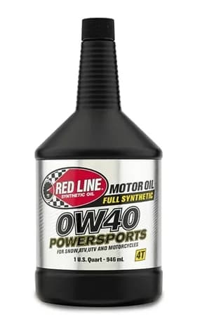 0W40 Powersports Motor Oil Synthetic 1 Quart Red Line Oil