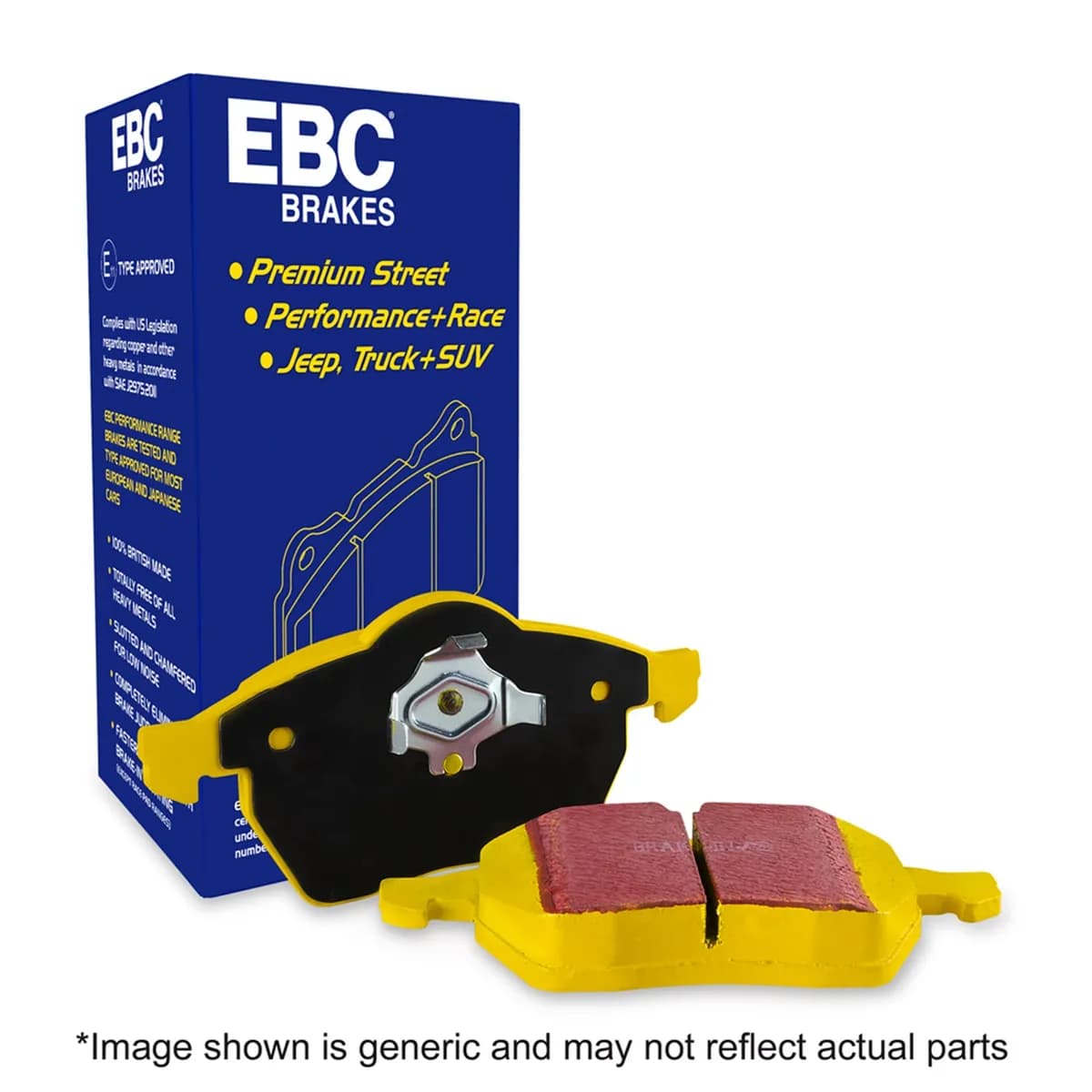 Yellowstuff Street And Track Brake Pads; 152mm Dia.; 80mm Height; 18mm Thick; Fits AP Racing; Pad Dimensions: 152 x 80 x 18mm;
