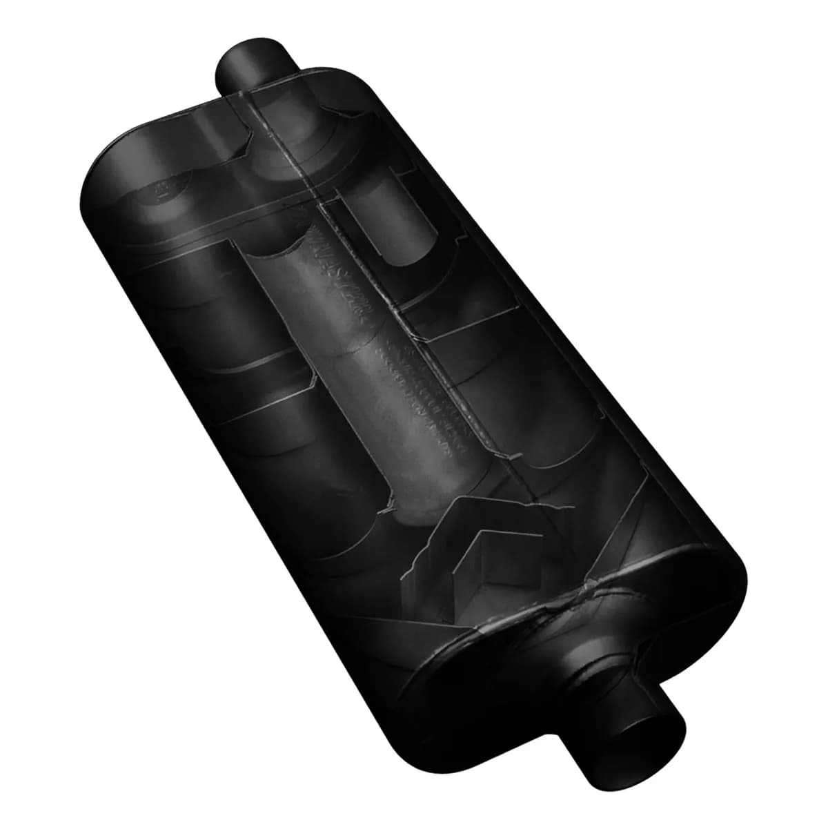 70 Series Big Block II Muffler 3.00in IN (C) / OUT (O): ea 16 Gauge 409S Stainless Steel