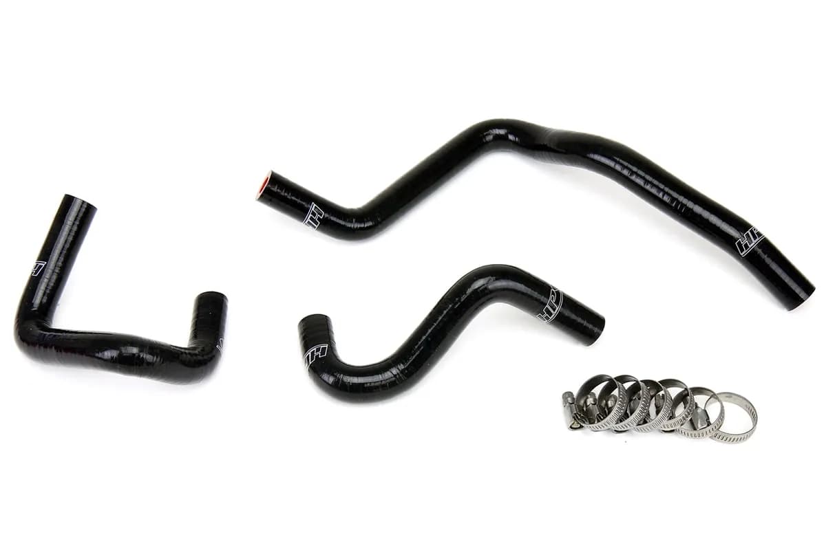 HPS Performance Black Reinforced Silicone Engine Oil Cooler Coolant Hose Kit for Nissan 03-06 350Z 3.5L V6 VQ35DE