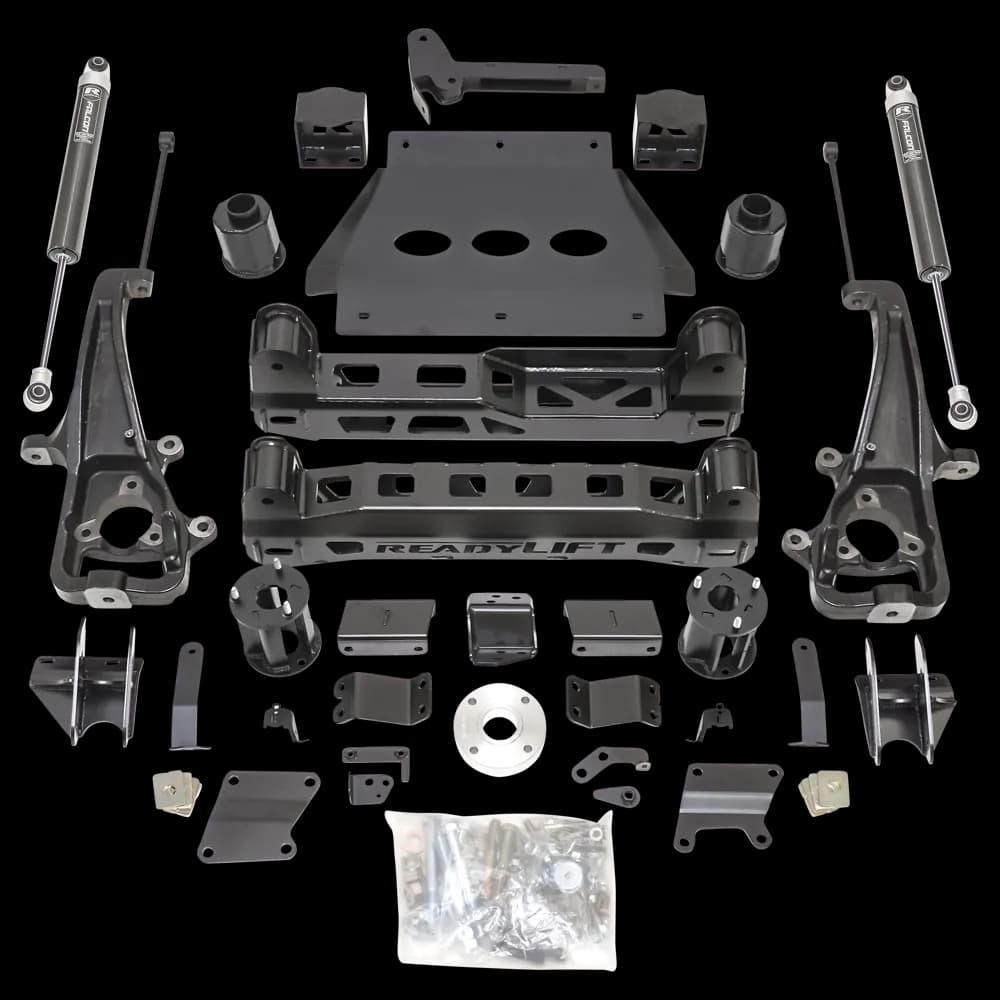 6" Lift Kit With Falcon Shocks - Ram 1500 With Factory Air Suspension & 22" Wheels With Big Bore Knuckle - 2019-2023