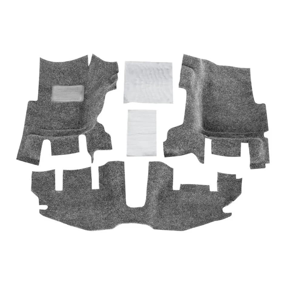 9706 Wrangler Front no Console 3pc Floor Kit Bedrug