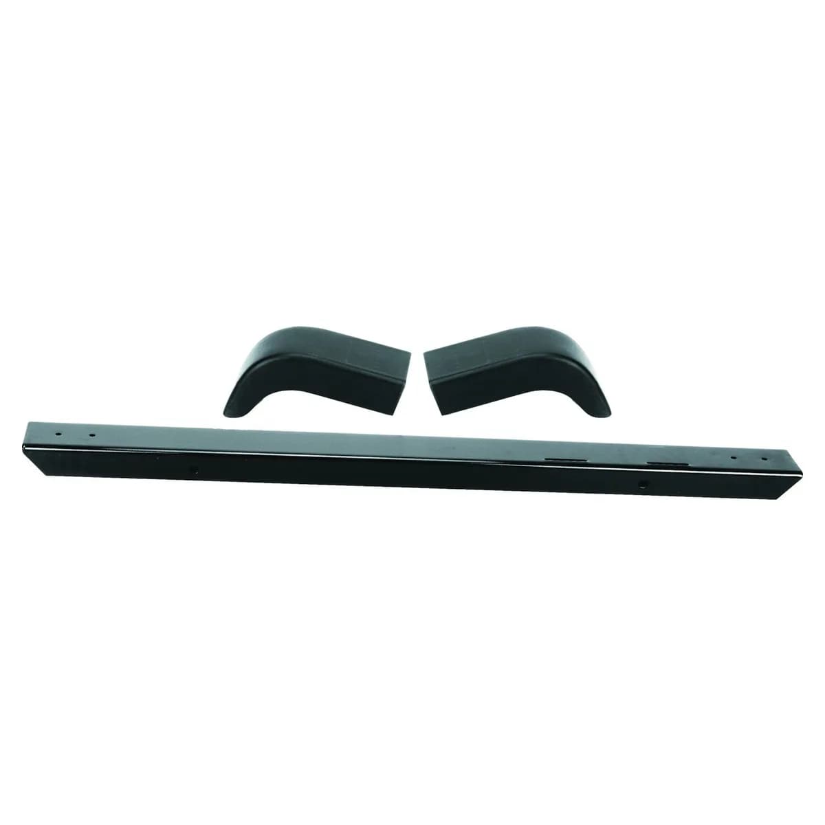 1987-1995 Wrangler YJ Front - Black; Includes: 1 Bumper and 2 End Caps