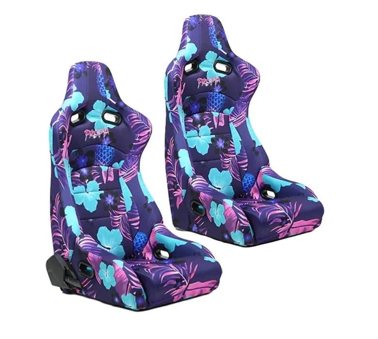 Reclinable Racing Seat Prisma in Suede