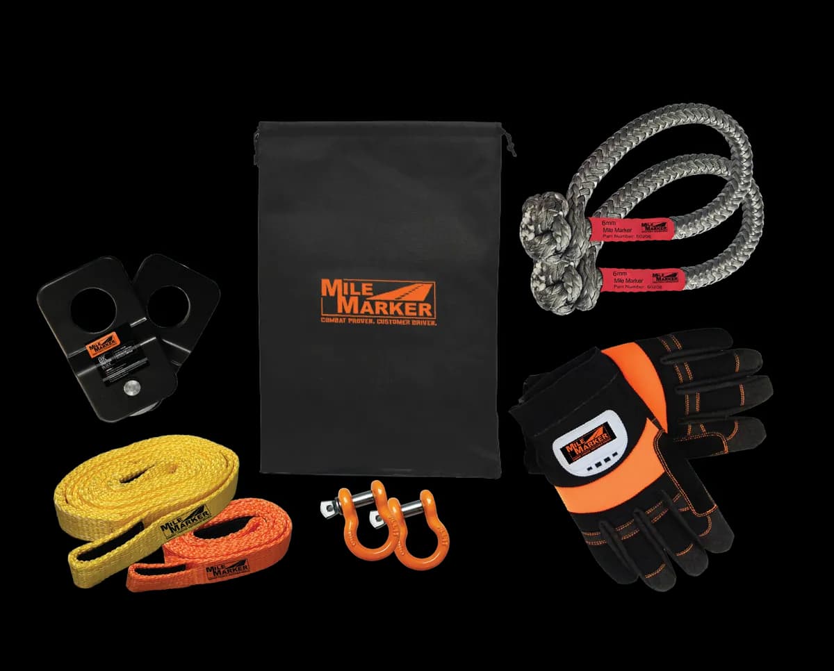 Mile Marker 19-71001 Rhino Pull 8 Piece Rigging Kit With Bag