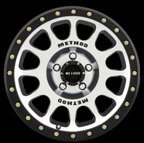 Aluminum Wheels 17x8.5 NV MR305 Bolt Pattern 5 On 139.7 Offset 0 Lip Size 1.3 Black BM Machined Face-Black Street Loc Method