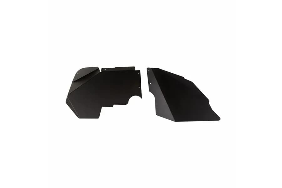 Aluminum Fender Liners Front Black; 0718 Jk/Jku