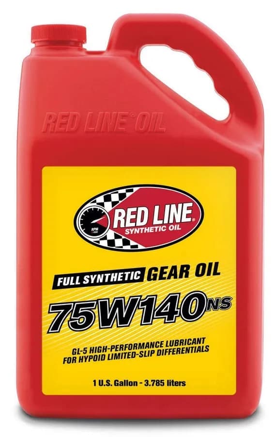 75W140NS Gear Oil Synthetic GL-5 Differential Gear Oil 1 Gallon Red Line Oil