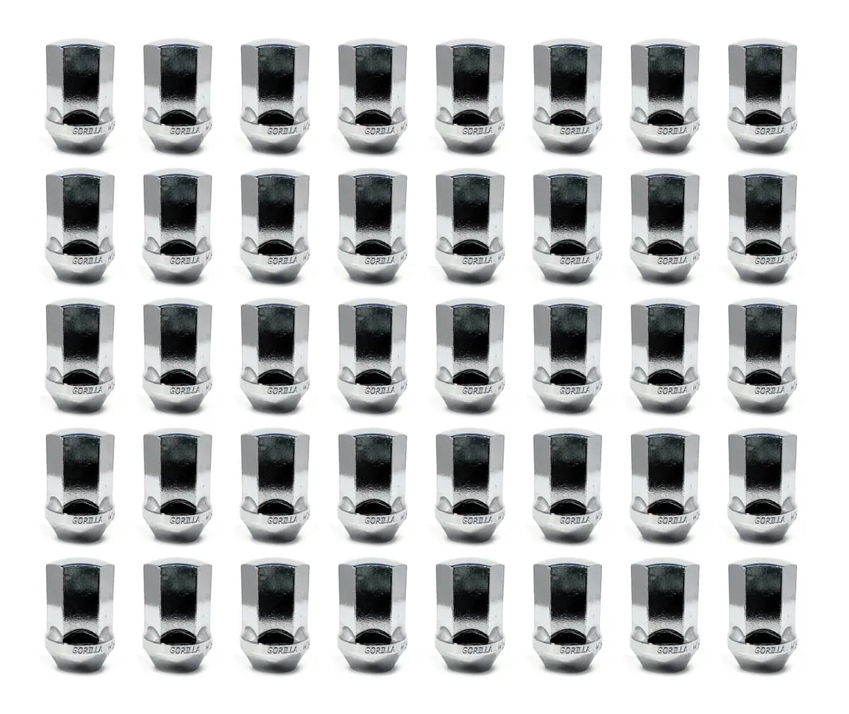 Factory Style Bulge Lug Nut 13/16" Hex 14mmx1.50 Chrome Bulk 61148FS