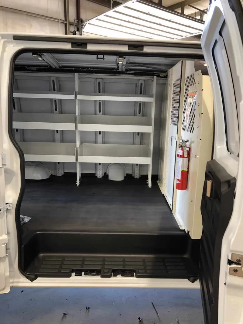 Floor Mount Van Shelf D:16" #RSSHL/86/1
