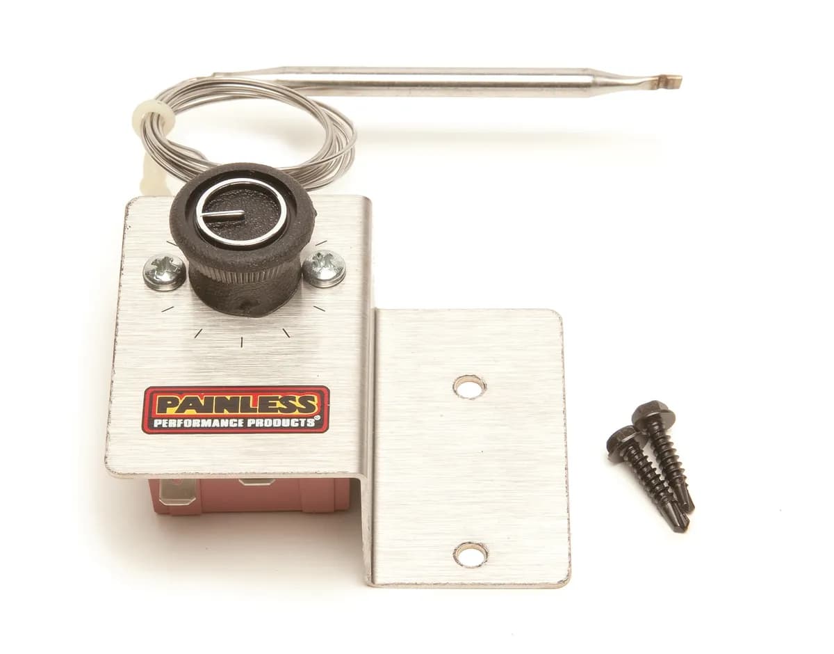 Adjustable Fan Thermostat; w/o Relay; Temp Range 32 deg. To 248 deg.;