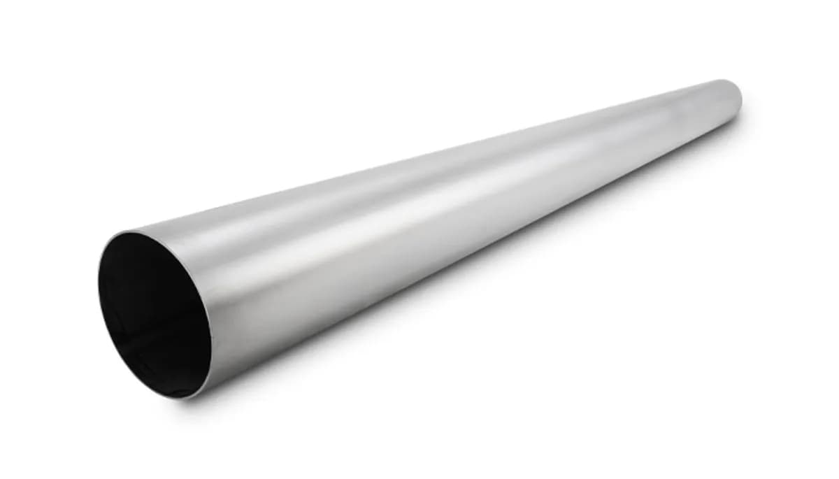 Straight Stainless Steel Tubing; 3 in. OD; 39.375 in. Length; 0.065 in. Tube Thickness; 321 Stainless Steel; 16 Gauge Wall Thickness;