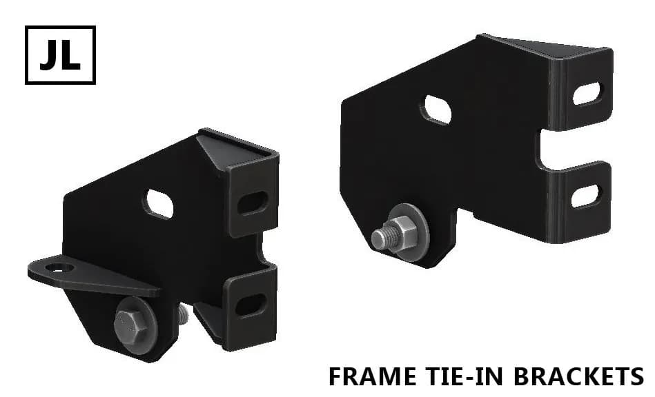 JL/JT Frame Tie-in Bracket (For front bumper) (Black Powder Coated)