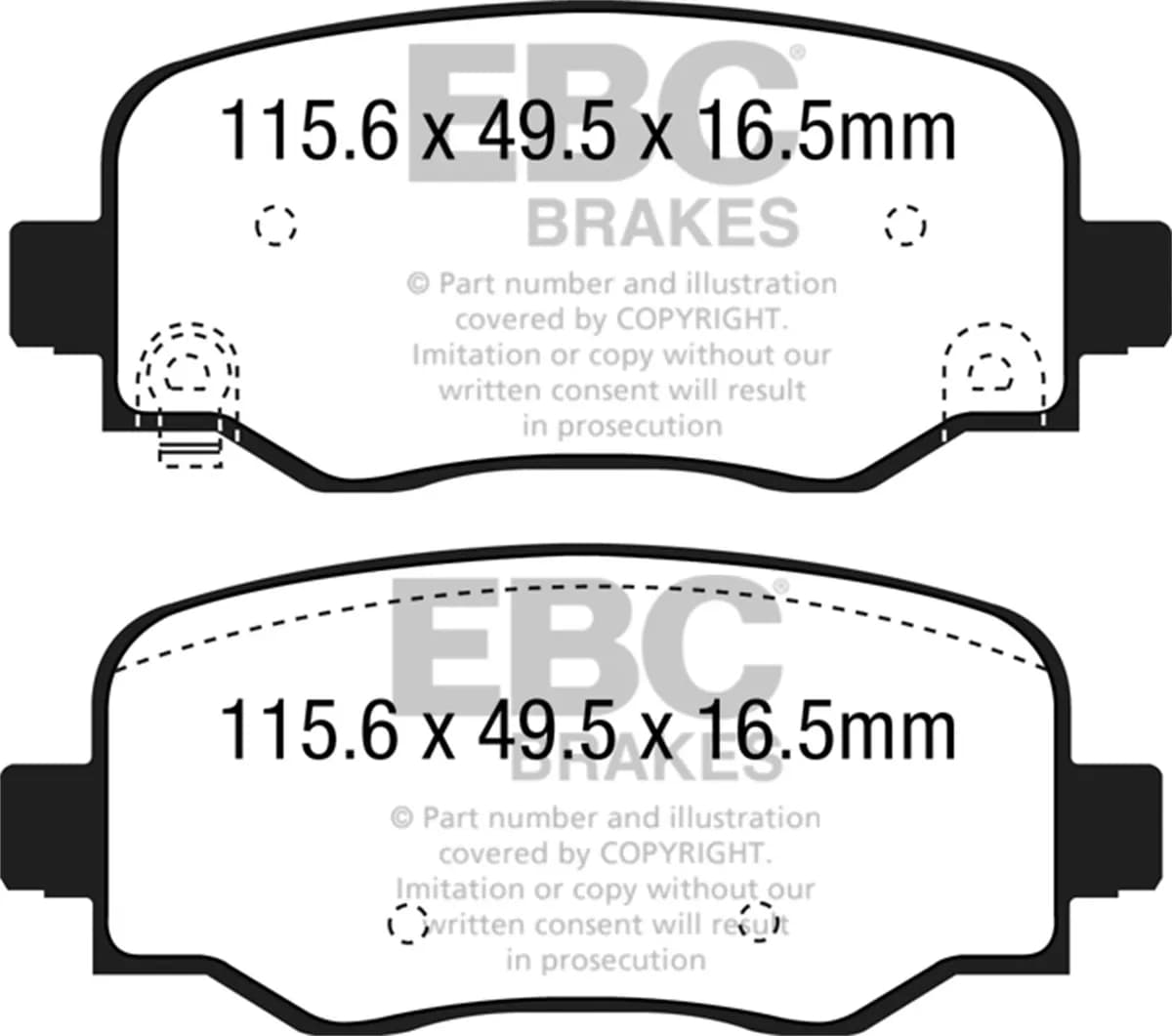 S3 Kits Greenstuff 6000 and GD Rotors Truck/SUV; Rear; FMSI Pad No. D1809; Solid; 5 Bolt Holes; 278mm Dia.; 43.3mm Height; 11.9mm Thick; 70mm Center Hole Dia.;