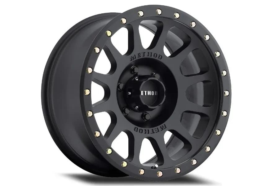 Aluminum Wheels 17x8.5 NV MR305 Bolt Pattern 6 On 139.7 Offset 0 Lip Size 1.3 Matte Black MB Method