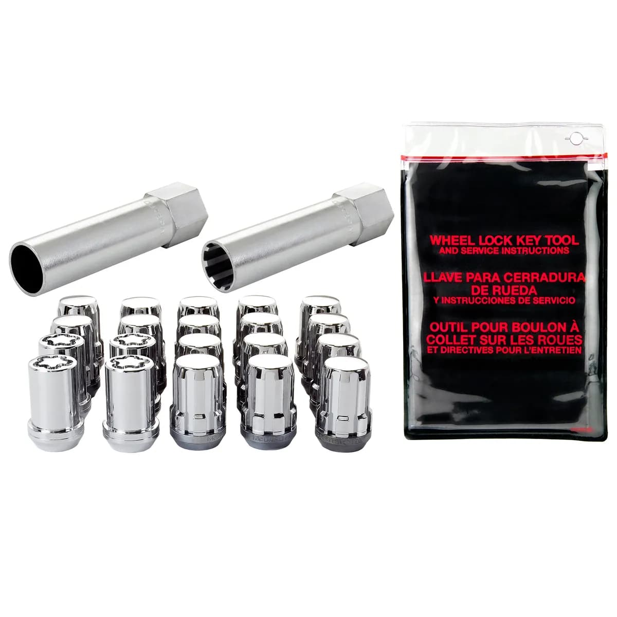 Tuner/Splinedrive Install Kit 5 Lug M12x1.5 Cone Seat W/Whl Lks13/16 Hex1.24