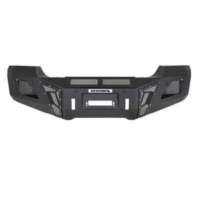 1519 Gmc Sierra 2500hd/3500hd Br11 Steel Winch Bumper Textured Black Powdercoat