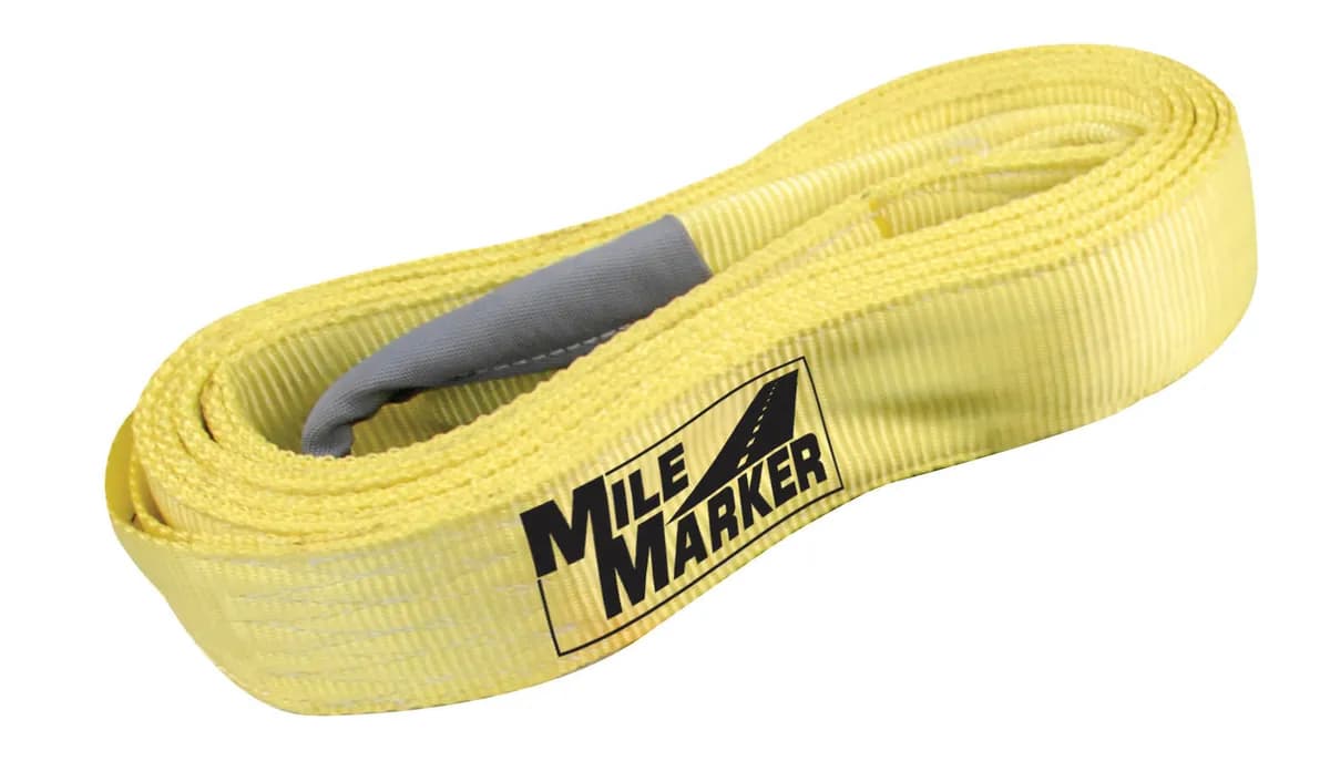 Mile Marker 19315 3in x 15ft Yellow Tow Strap (30,000lb)