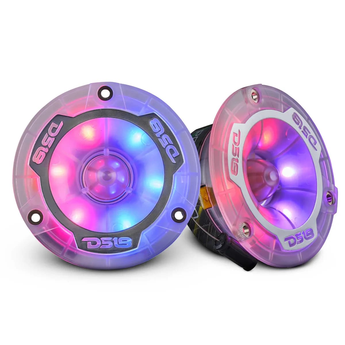 3 .8” | Super Bullet | 120 Watts Rms | 1” Aluminum vc | 4î© | Digital LED Lights 3.8” Super Bullet Tweeter With RGB LED Lights