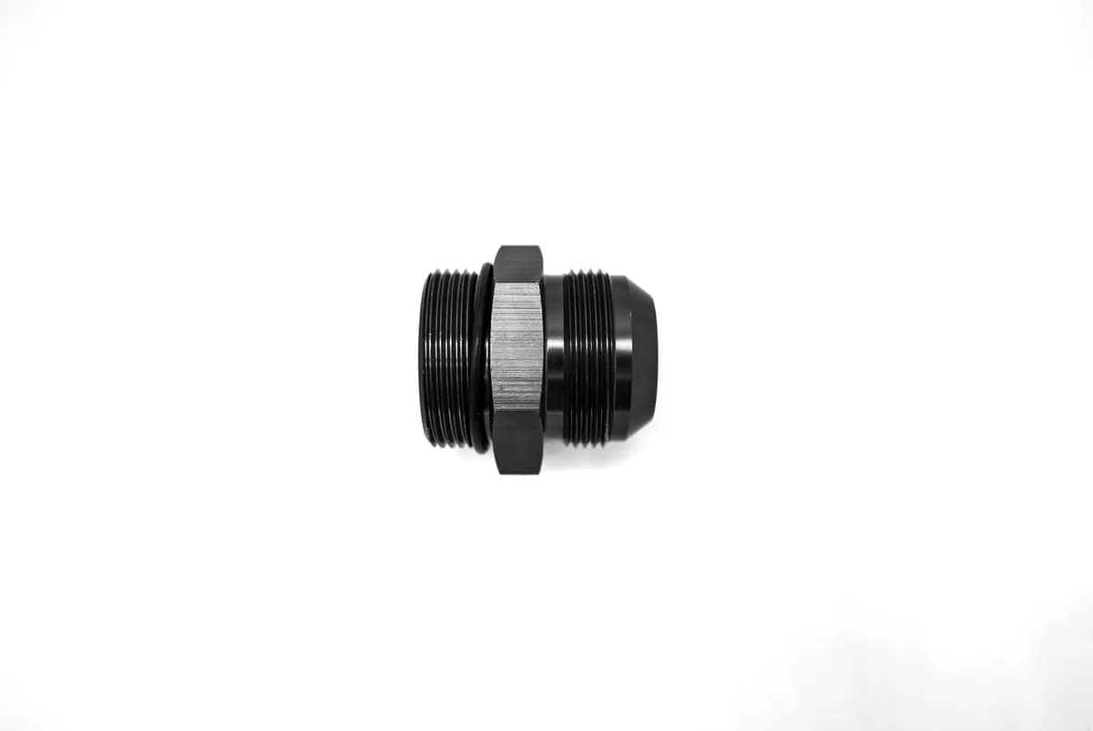20 an Male to 16 Oring Port Adapter (High Flow Radius Orb) Black
