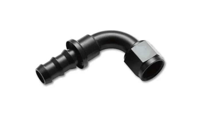 Vibrant Performance - 22908 - Push-On 90 Degree Hose End Elbow Fitting; Size: -8AN