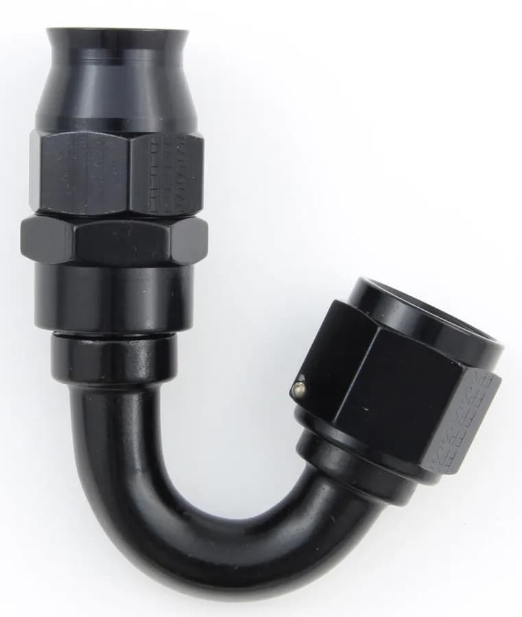 #10 Real Street 150 Deg. Hose End Black For Ptfe Hose