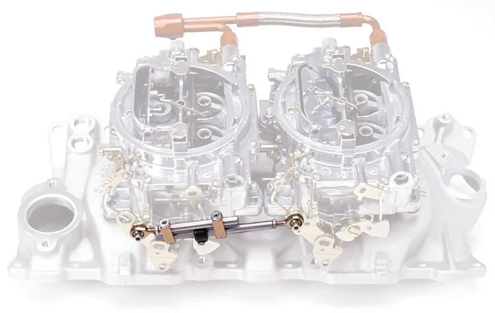Edelbrock 7094 Dual-Quad Progressive Throttle Linkage Kit