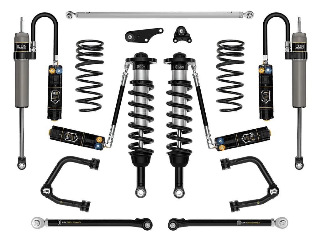 ICON 2025-2026 Toyota 4Runner 4WD, 1.25-3" Lift, Stage 9 Suspension System, Tubular