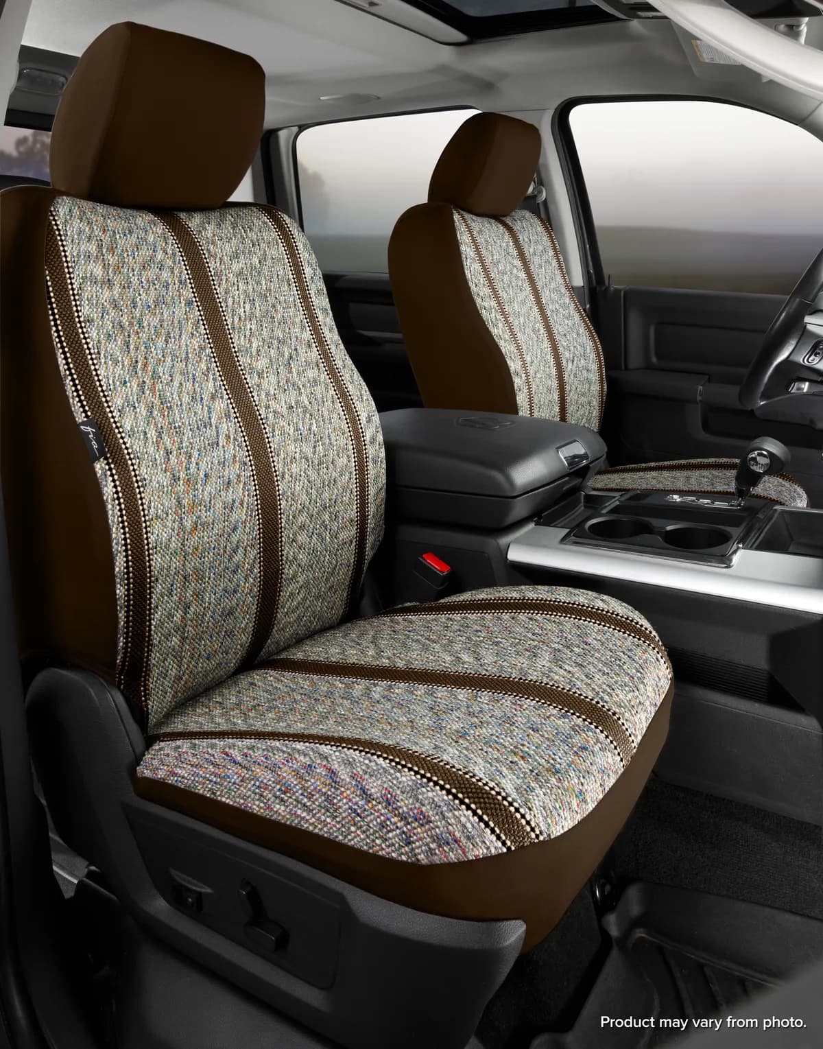 FIA TR47-71 BROWN TR40 Series - Wrangler Saddleblanket Custom Fit Front Seat Cover - Brown
