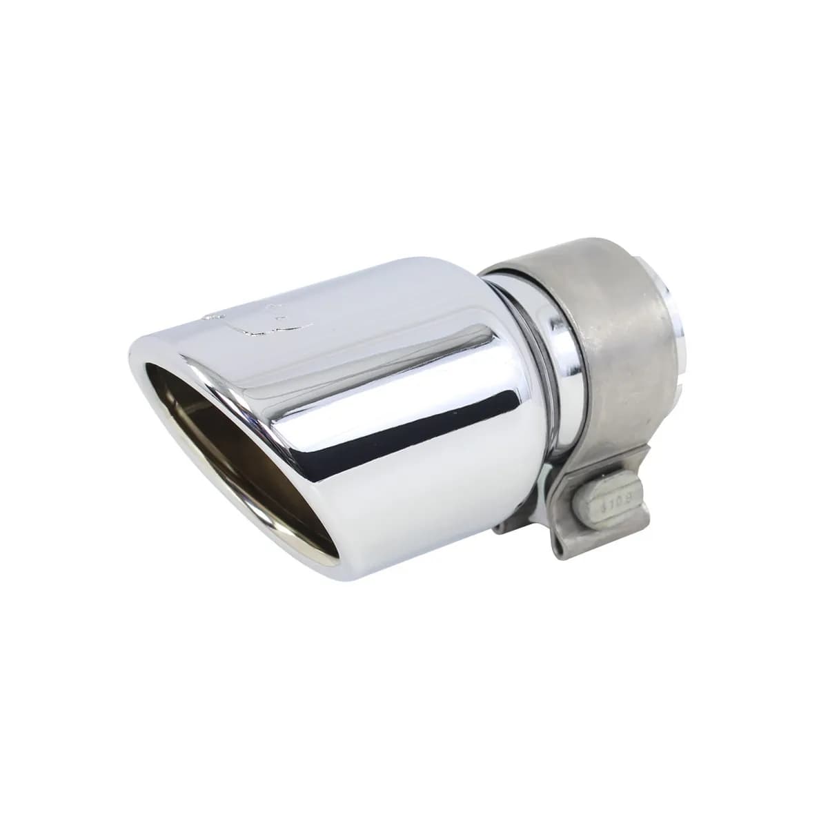 3in od x 6in For 2in Inlet Chromed Stainless Steel Clamp Style Exhaust Tip