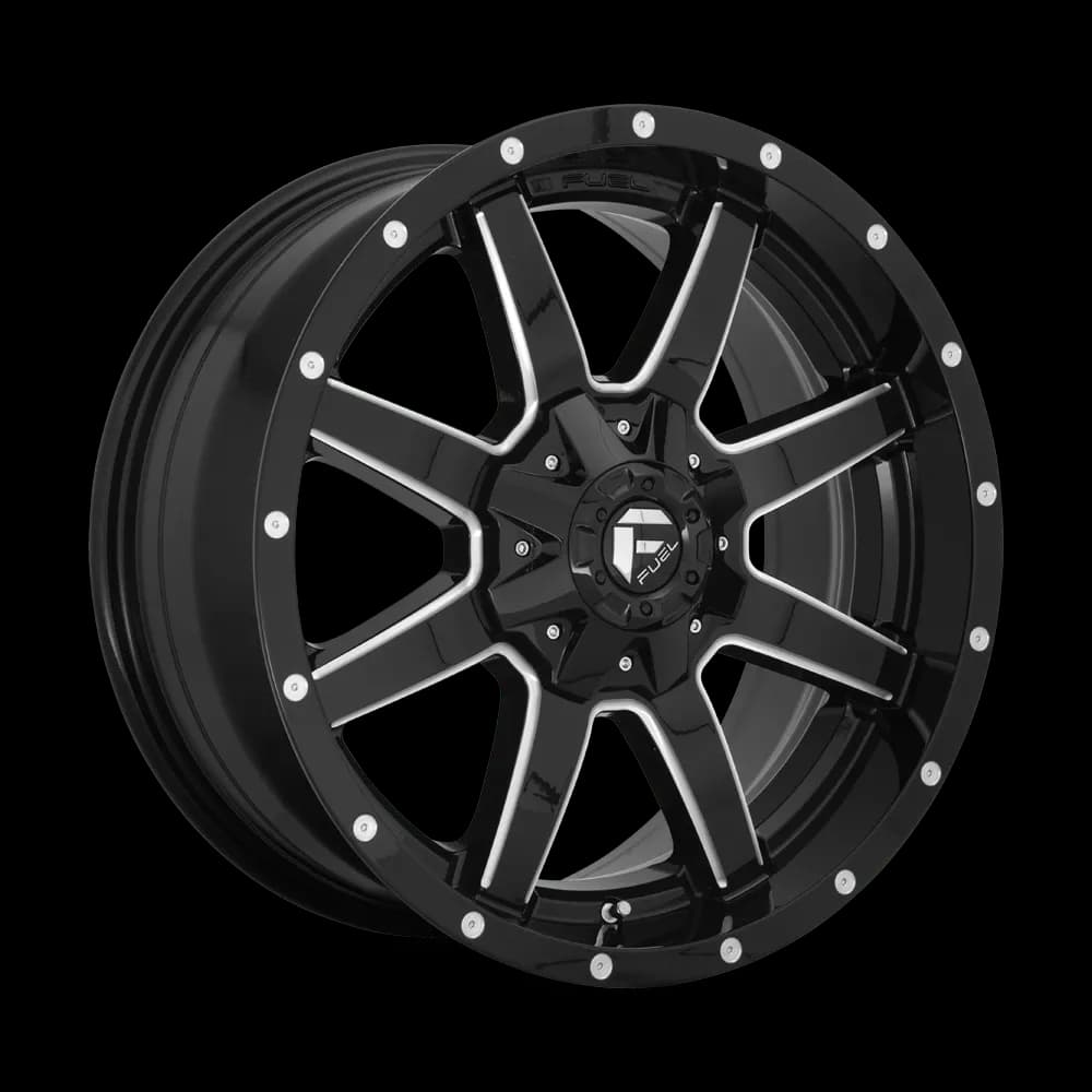Maverick 22x10 8x180.00 Gloss Black Milled 10 mm