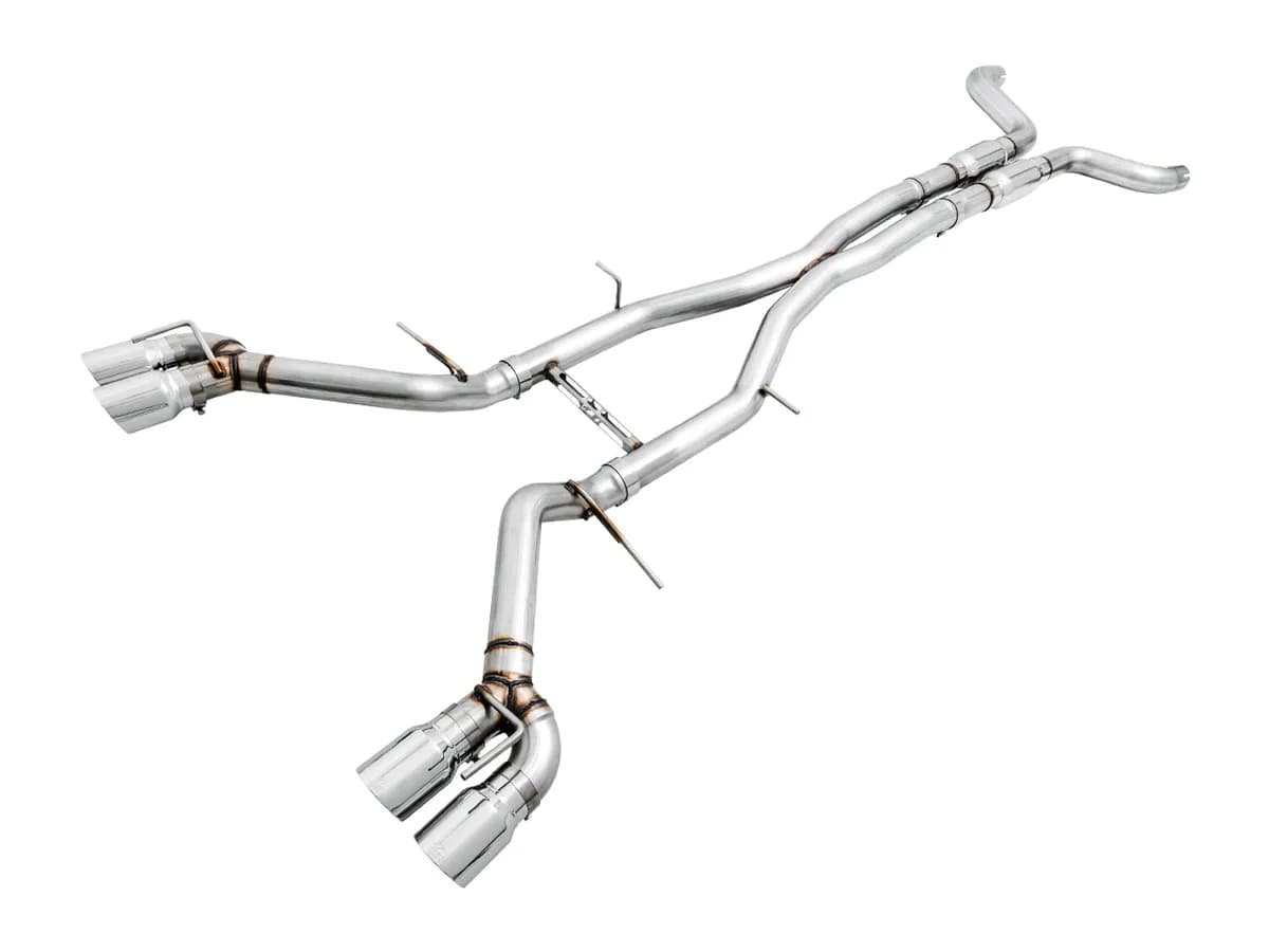 AWE Touring Edition Axle-back Exhaust for Gen6 Camaro SS / ZL1 / LT1 - Chrome Silver Tips (Quad Outlet)