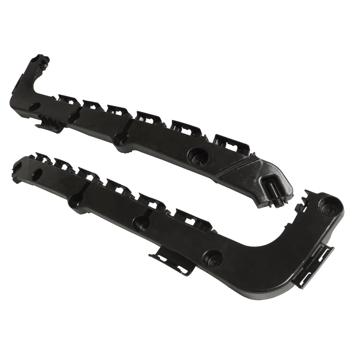 Rear Fascia Bracket Set for 2011-2022 Jeep WK Grand Cherokee; Black Plastic