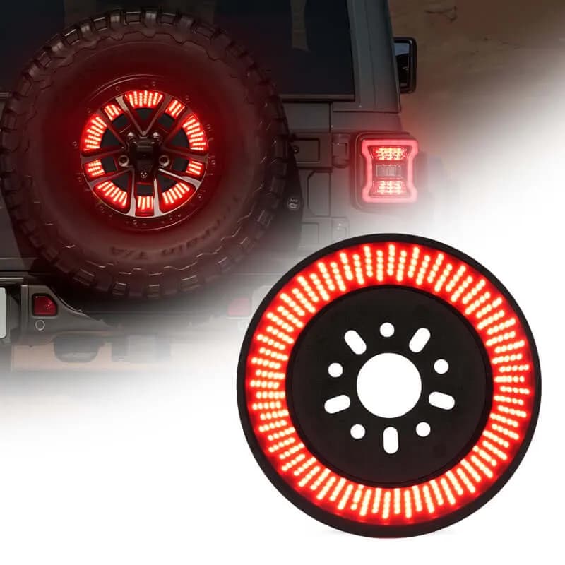 3rd Spare Tire Brake LED Light for 2018-Later Jeep Wrangler JL JLU