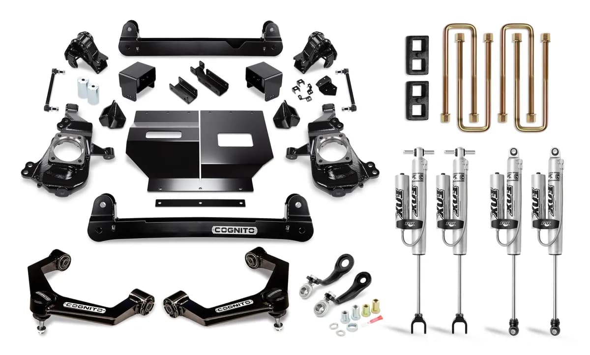 4-Inch Performance Lift Kit with Fox Psrr 2.0 Shocks for 2020-2024 Silverado/Sierra 2500/3500 2WD/4WD Cognito