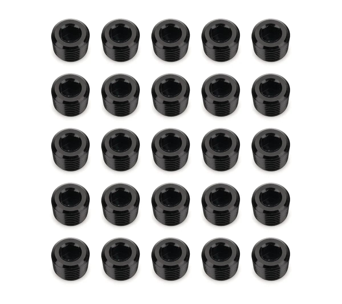 04 (1/4inch) Npt Socket Head Pipe Plugblack25pcs