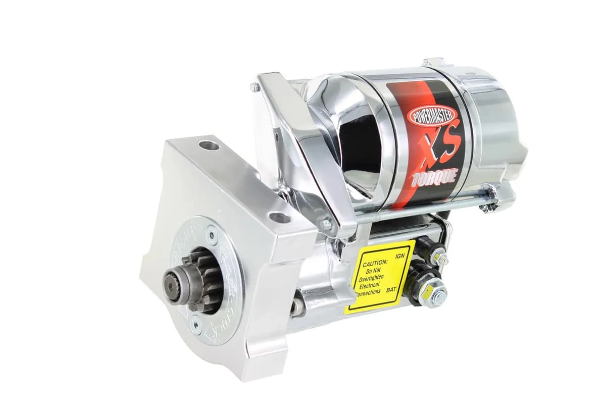 XS Torque Starter; Chrome; 168 Tooth Flywheel; 200 ft./lb. Torque; 18:1 Compression Ratio; 4.4-1 Gear Reduction;